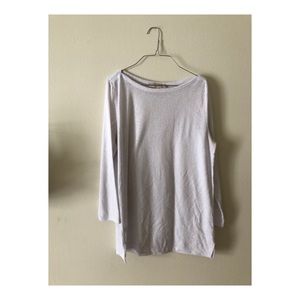 LOFT | White Long Sleeve Layering Tee